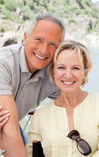 portrait of senior couple successful retirement future